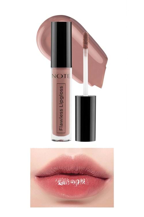 Note Flawless Lipgloss Nemlendirici Etkili Parlak Ruj 04 Smell Of Coffee - Nude