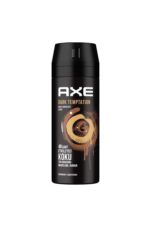 Axe Erkek Deodorant & Bodyspray Dark Temptation 48 Saat Etkileyici Koku Vücut Spreyi 150 ml