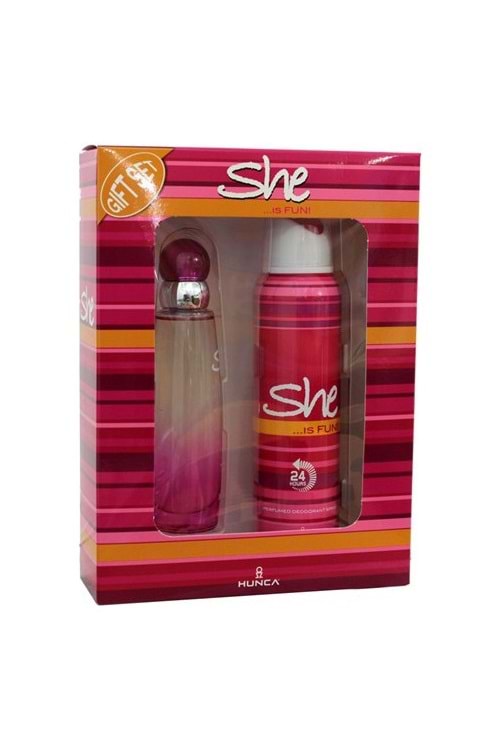 She Is Fun 50 Ml Edt Kadın Parfüm + 150 Ml Deodorant Set
