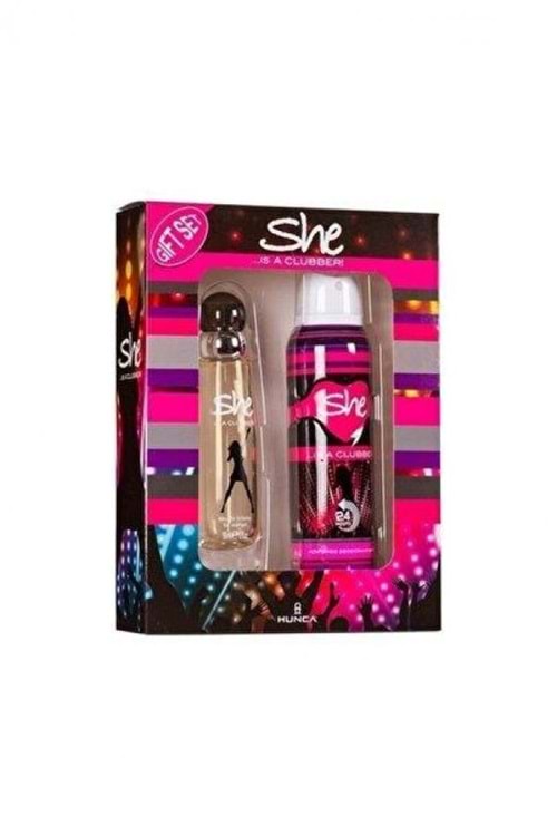 She Clubber Kadin Parfüm 50 ml & Deodorant 150 ml