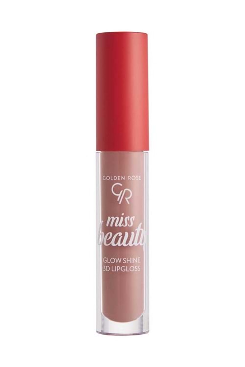 Golden Rose Miss Beauty Glow Shine 3D Lipgloss-01 Nude Chic-Yoğun Dudak Parlatıcısı