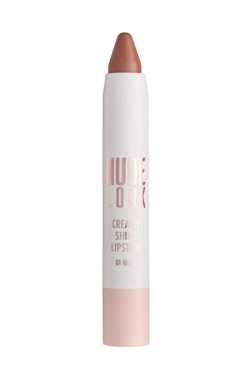 Golden Rose Nude Look Creamy Shine Lipstick-01 Nude-Kalem Ruj