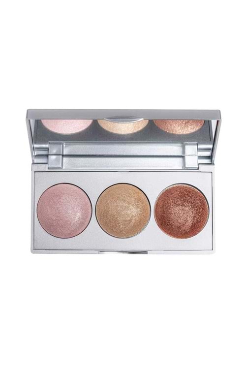 Golden Rose Strobing Highlighter Palette-Pink Gold Bronz-Aydınlatıcı Palet