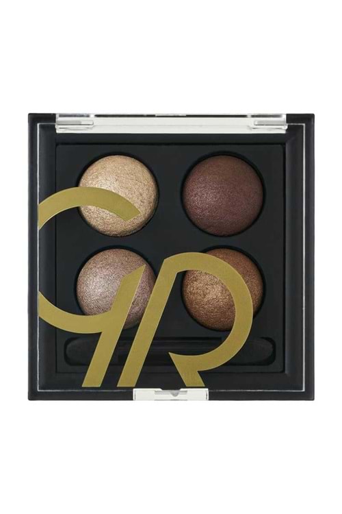 Golden Rose Wet & Dry Eyeshadow-03 Brown Line-Islak Kuru Far Paleti