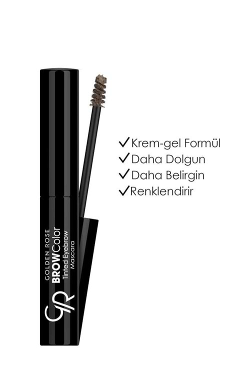 Golden Rose Brow Color Tinted Eyebrow Mascara-03 Ash-Kaş Maskarası