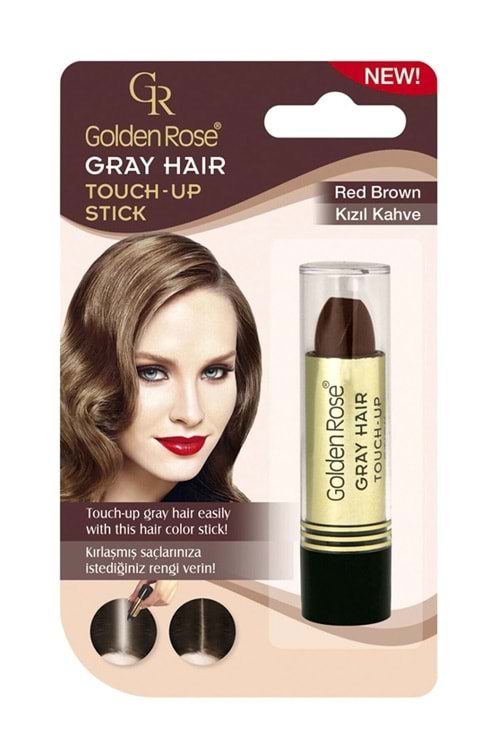 Golden Rose Saç Beyazlarını Kapatan Stick Kızıl Kahverengi - Grey Hair Touch-Up Stick