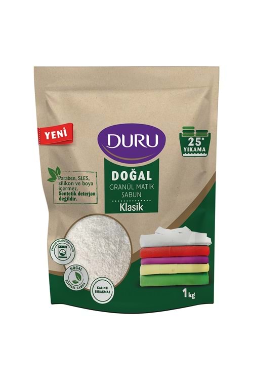Duru Doğal Granül Matik Sabun Klasik 1 kg 25 Yıkama