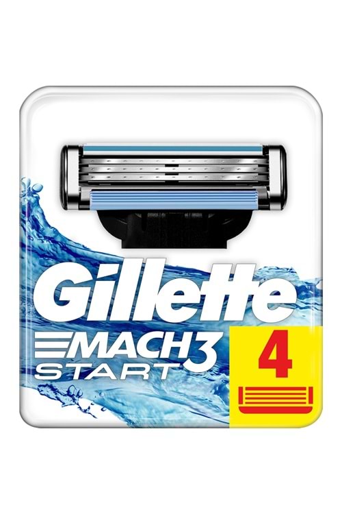 Gillette Mach3 Start Yedek Tıraş Bıçak 4'lü