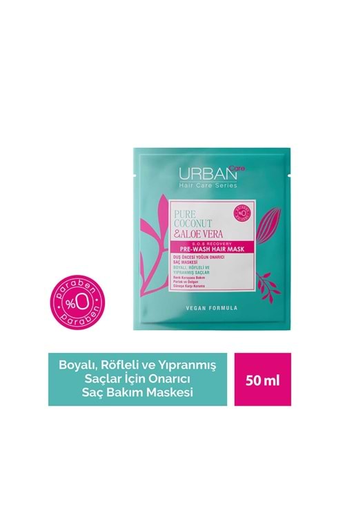 Urban Care Pure Coconut & Aloe Vera Duş Öncesi Saç Bakım Maskesi