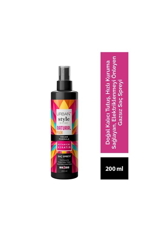 Urban Care Style Guide Natural Flex Gazsız Saç Sprey