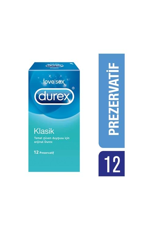 Durex Klasik Prezervatif 12'li - Temel Güven Duygusu