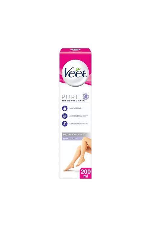 Veet Pure Tüy Dökücü Krem Bacak ve Vücut Bölgesi 200 ml