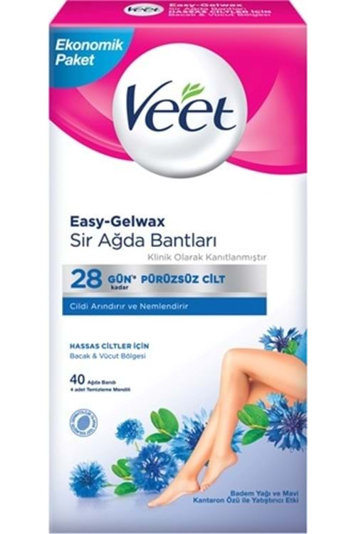 Veet Sir Ağda Bandı Hassas 40'lı