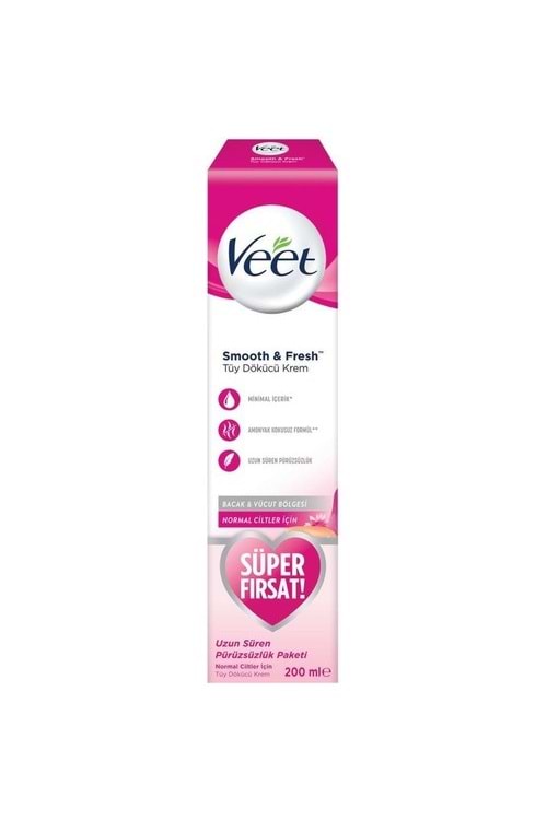 Veet Smooth Fresh Normal Cilt Tüy Dökücü Krem 200 ml