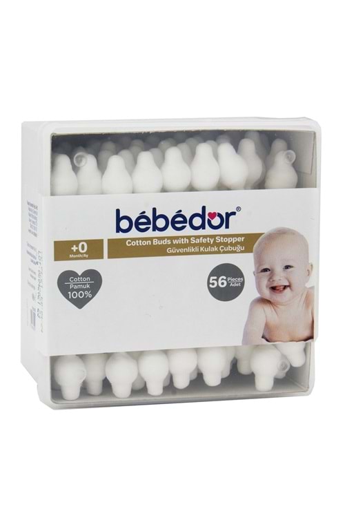Bebedor Güvenlikli Kulak Çubuğu 56 Lı