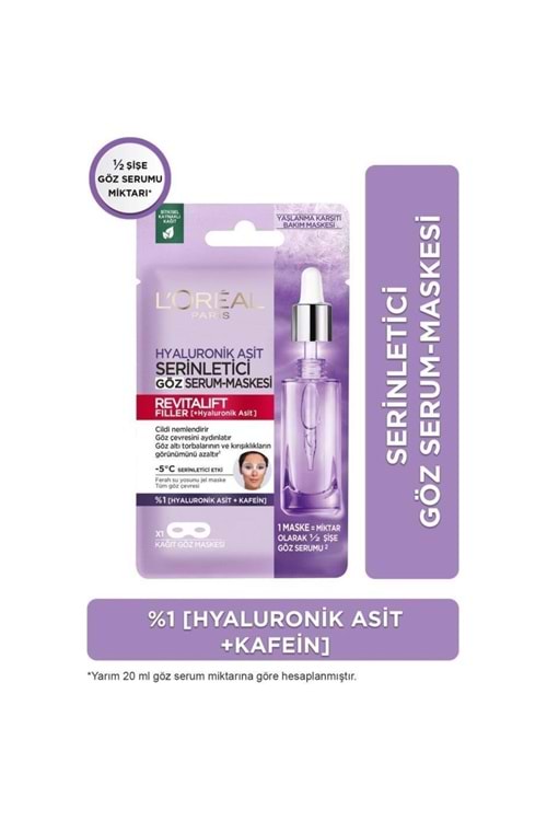 Loreal Paris Revitalift Fillr Serinletici Göz Serum Maske