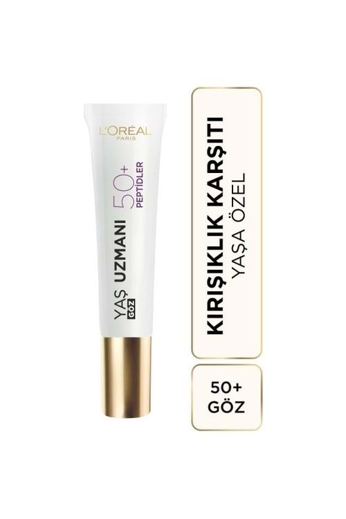 Loreal Paris Yaş Uzmanı 50+ Kırışıklık Karşıtı Yenileyici Göz Kremi