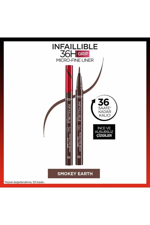 Loreal Paris Infaillible 36H Grip Micro Fine Eyeliner 02 Smokey Earth