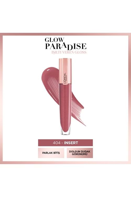 Loreal Paris Brilliant Signature Plump In Gloss Ruj 404 I Insert