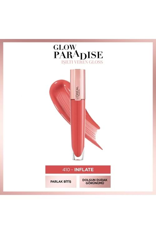 Loreal Paris Brilliant Signature Plump In Gloss Ruj 410 I Inflate