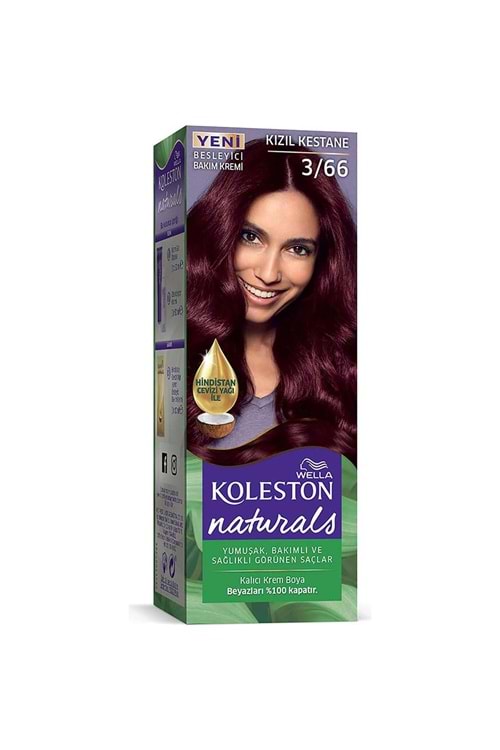 Koleston Naturals Saç Boyası 3/66 Kızıl Kestane