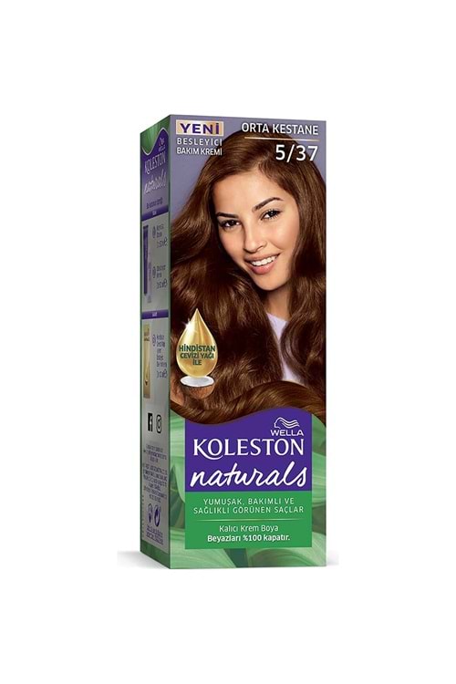 Koleston Naturals Saç Boyası 5/37 Orta Kestane