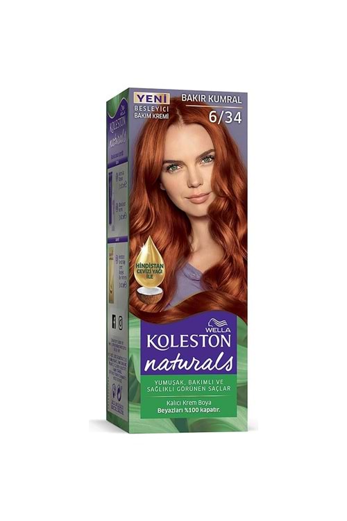 Koleston Naturals Saç Boyası 6/34 Bakır Kumral