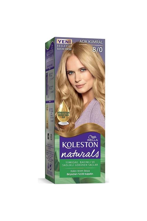 Koleston Naturals Saç Boyası 8/0 Açık Kumral