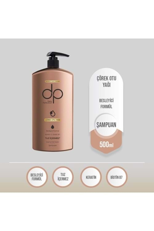 Dp Daily Perfection Şampuan Pro Tuzsuz Çörel Otu Yağı 500 ml.
