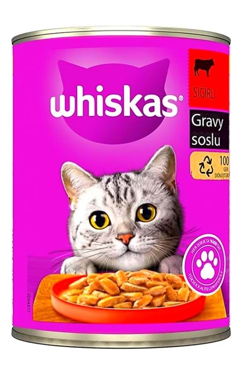 Whiskas Sığır Etli 400 gr Yetişkin Kedi Konservesi