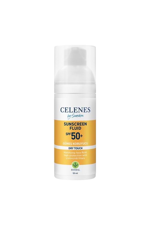 Celenes Dry Touch Yüksek Korumalı Fluid 50 Spf Güneş Koruyucu Yüz ve Dekolte Bölgesi