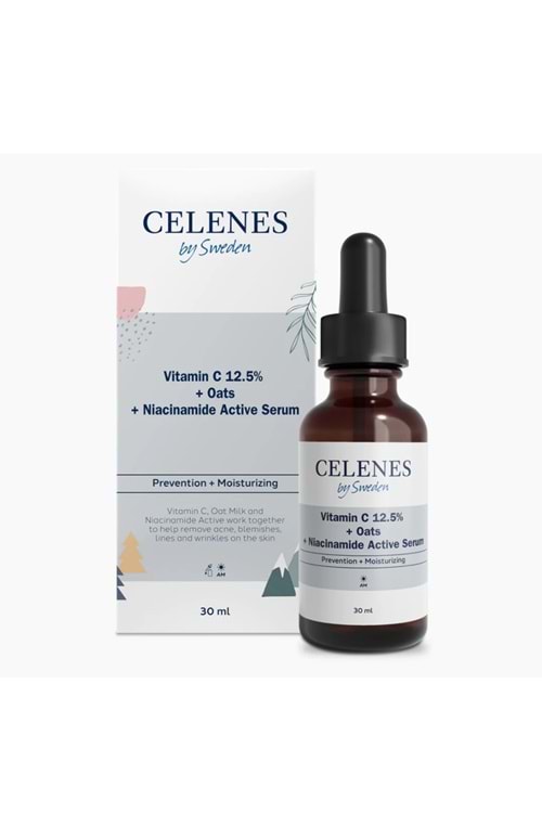 Celenes C Vitamini 25 + Yulaf Sütü Niasinamid Aktifli Serum 30 ml