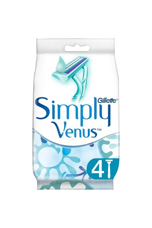 Gillette Simply Venus 2 Kullan At Kadın Tıraş Bıçağı 4'lü
