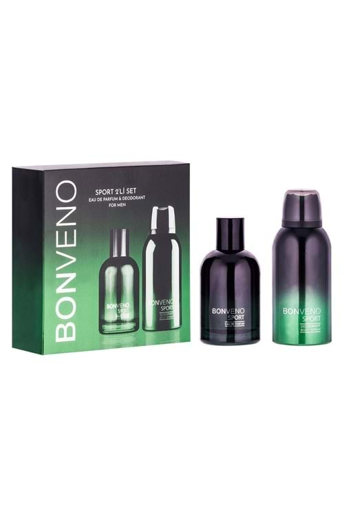 Bonveno Sport Edp 100 ml Erkek Parfümü ve 150 ml Erkek Deodorant Set