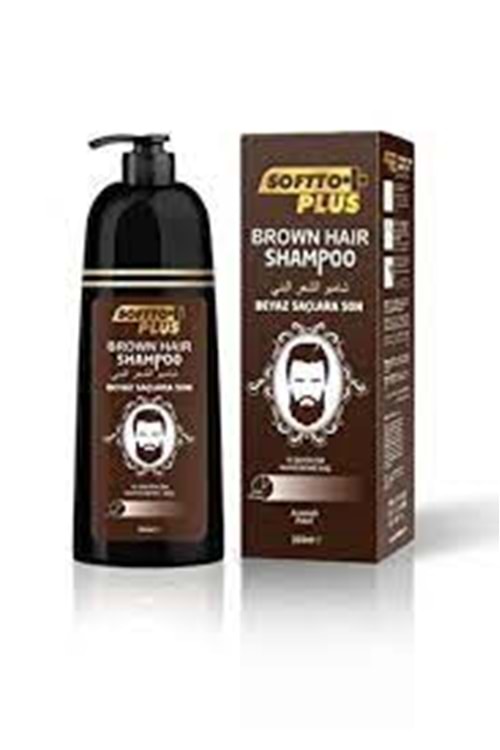 Softto Plus Beyaz Saçlara Özel Kapatıcı Koyu Kahve Şampuan 350