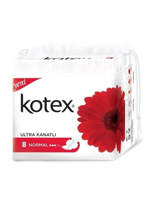 Kotex Ultra Single Normal 8 Li Ultra Kanatlı Hijyenik Ped