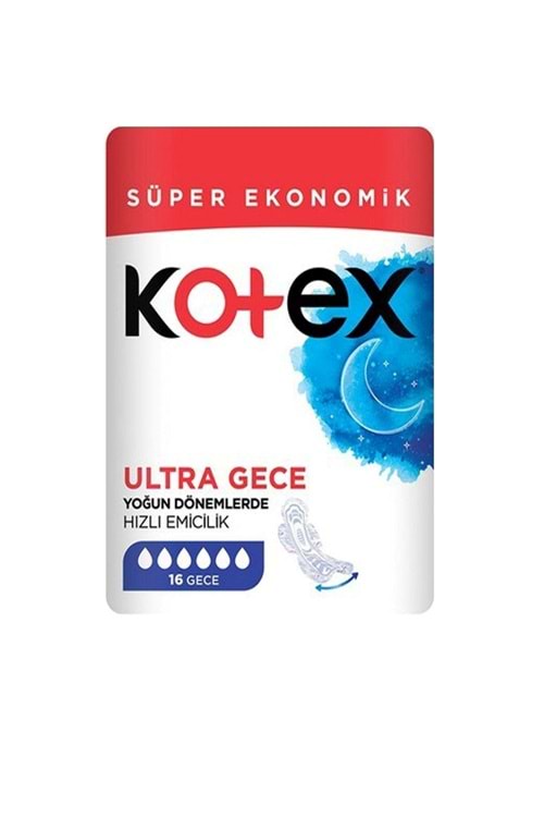 Kotex Ultra Süper Ekonomik Paket Gece 16'lı