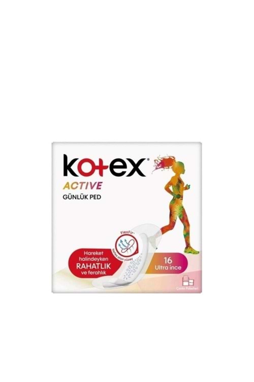 Kotex Active Ultra Ince Günlük Ped 16'lı