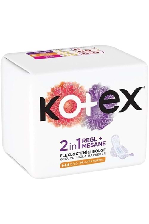 Kotex 2in1 Regl Mesane Ped 14 Ultra Normal