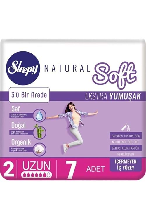 Sleepy Natural Soft Ekstra Yumuşak Uzun 7'li / No 2 /