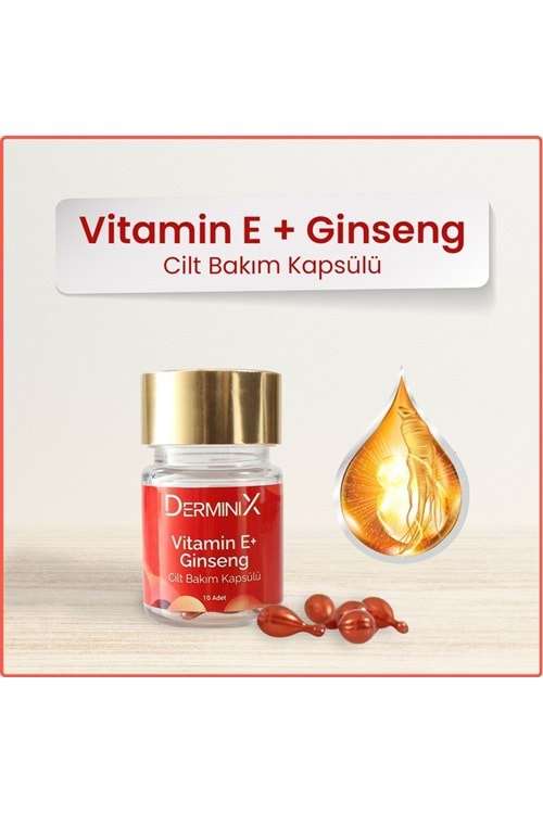 Derminix E Vitamini+Ginseng Cilt Bakım Kapsülü