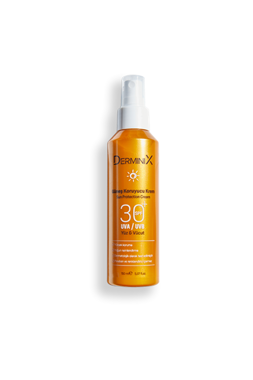 Derminix SUN CREAM SPF 30 Yüksek Koruma Yüz ve Vücut Güneş Kremi