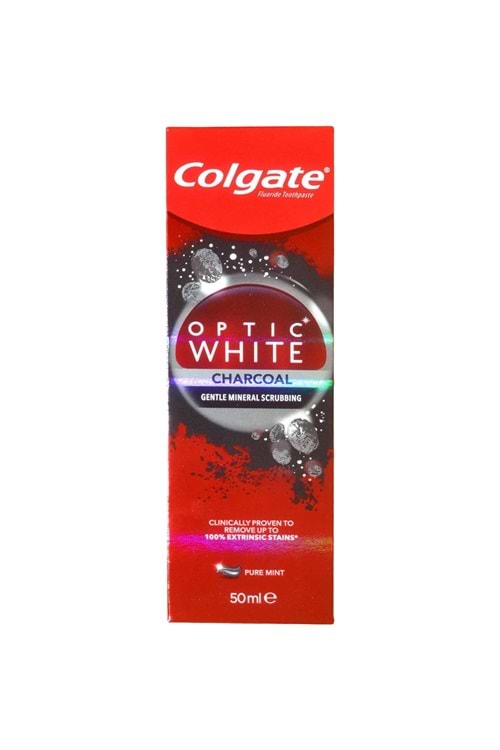 Colgate Optic White Diş Macunu 50 ml Aktif Kömür