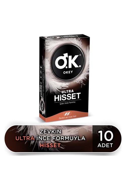 Okey Ultra Hisset Prezervatif (Çok İnce Formlu) 10'lu
