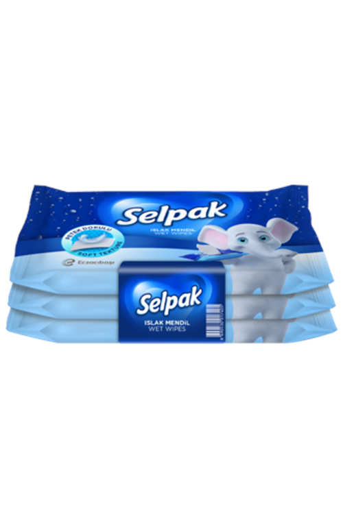 Selpak Klasik Islak Cep Mendil 3’Lü