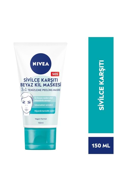 Nivea Gözenek Arındırıcı Beyaz Kil Maskesi 150 ml
