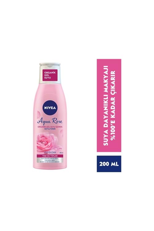 Nivea Aqua Rose Organik Gül Suyu İçeren Nemlendirici Tonik 200ml