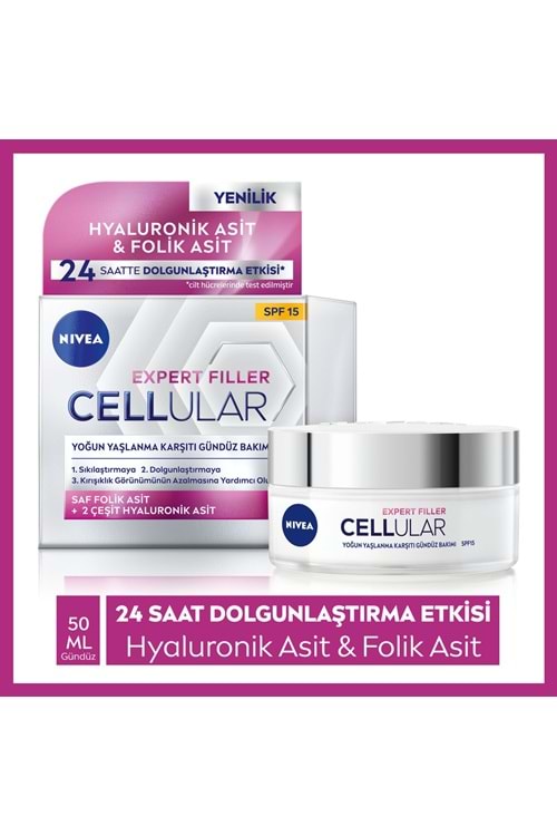Nivea Cellular Expert Filler Yoğun Gündüz Bakım Yüz Kremi 50ml