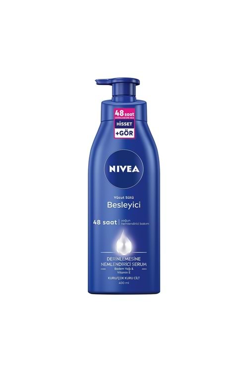 Nivea Besleyici Vücut Sütü 400ml, Kuru ve Çok Kuru Ciltler