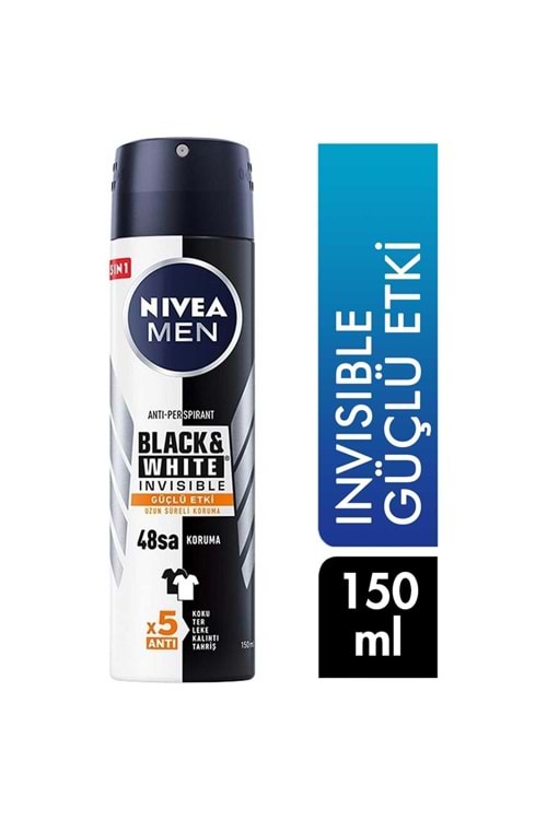 Nivea Deodorant 150 ml Erkek Invisible Güçlü Etki